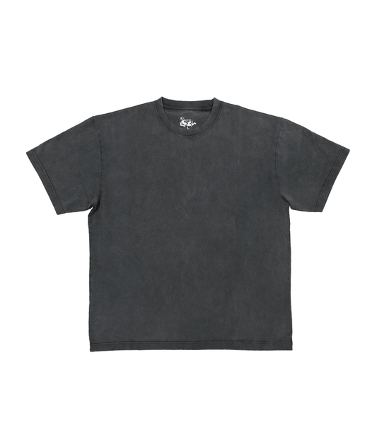 "Blank" Tee Washed Black