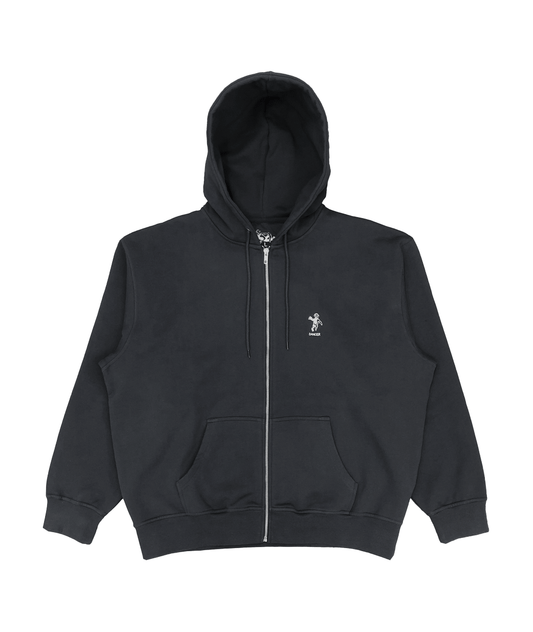 OG Logo Zip Hood Black