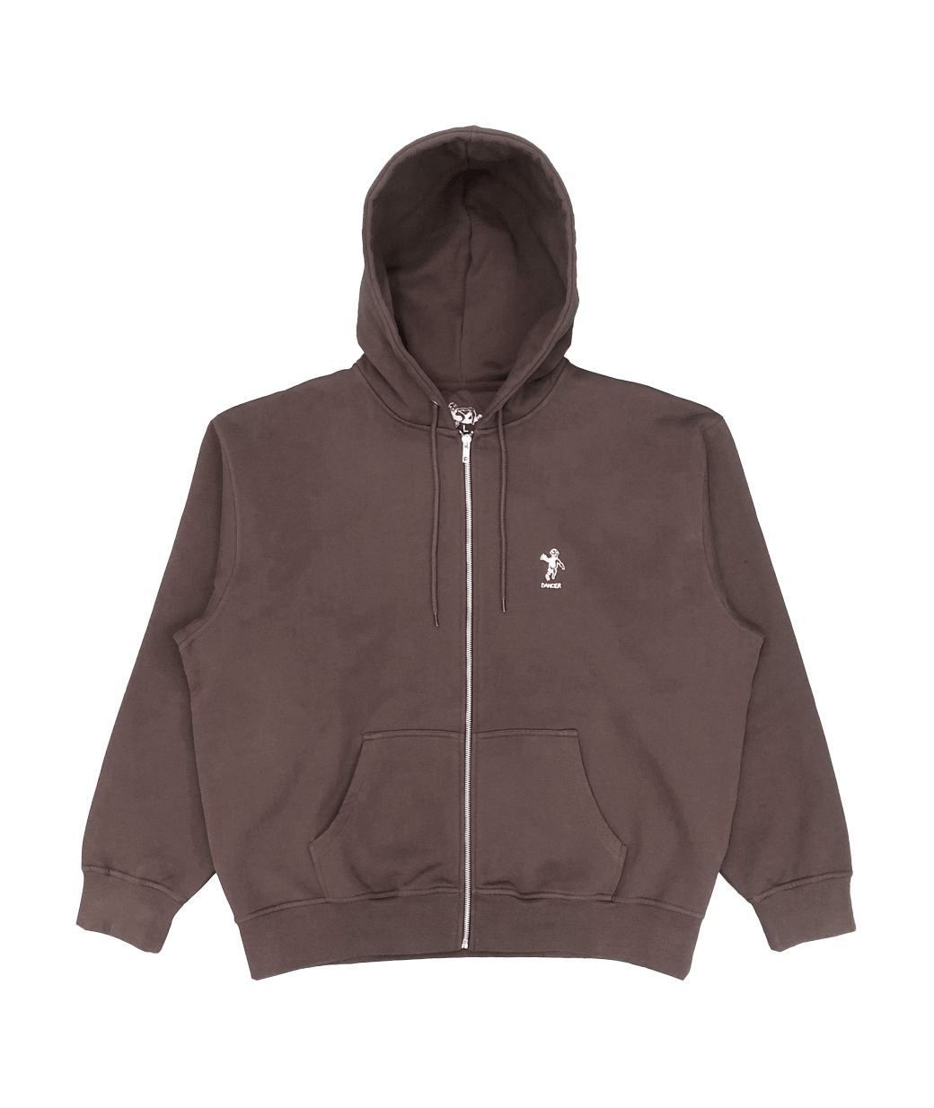OG Logo Zip Hood Brown