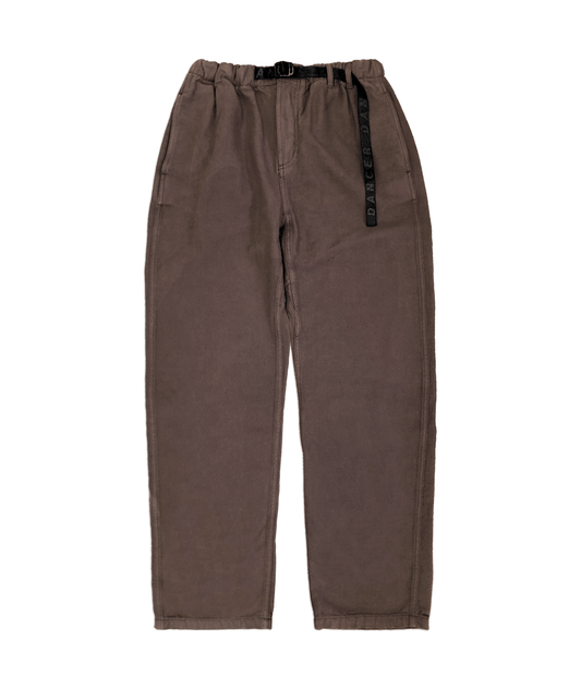 Oblique Belted Pant Brown