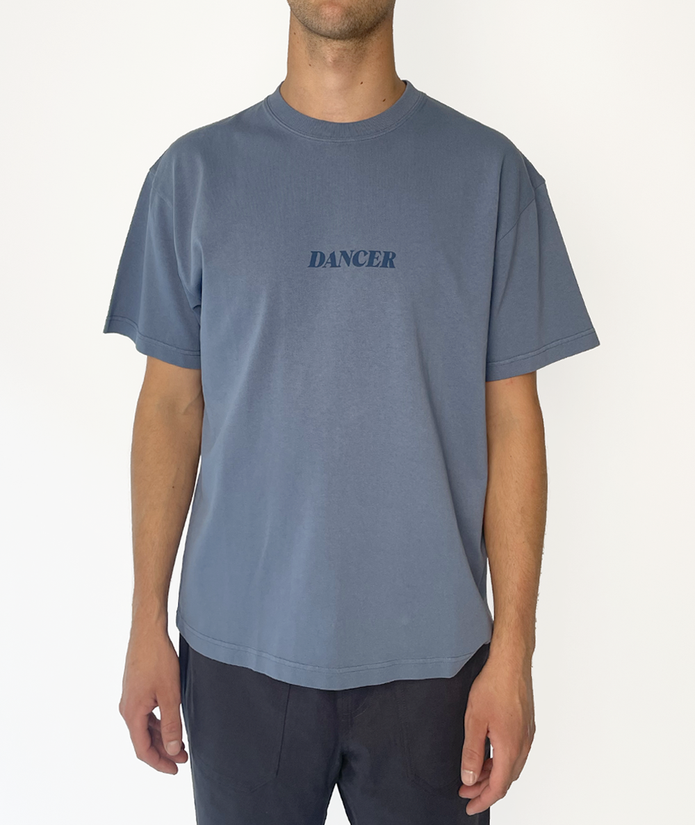 Italic Tee Light Blue