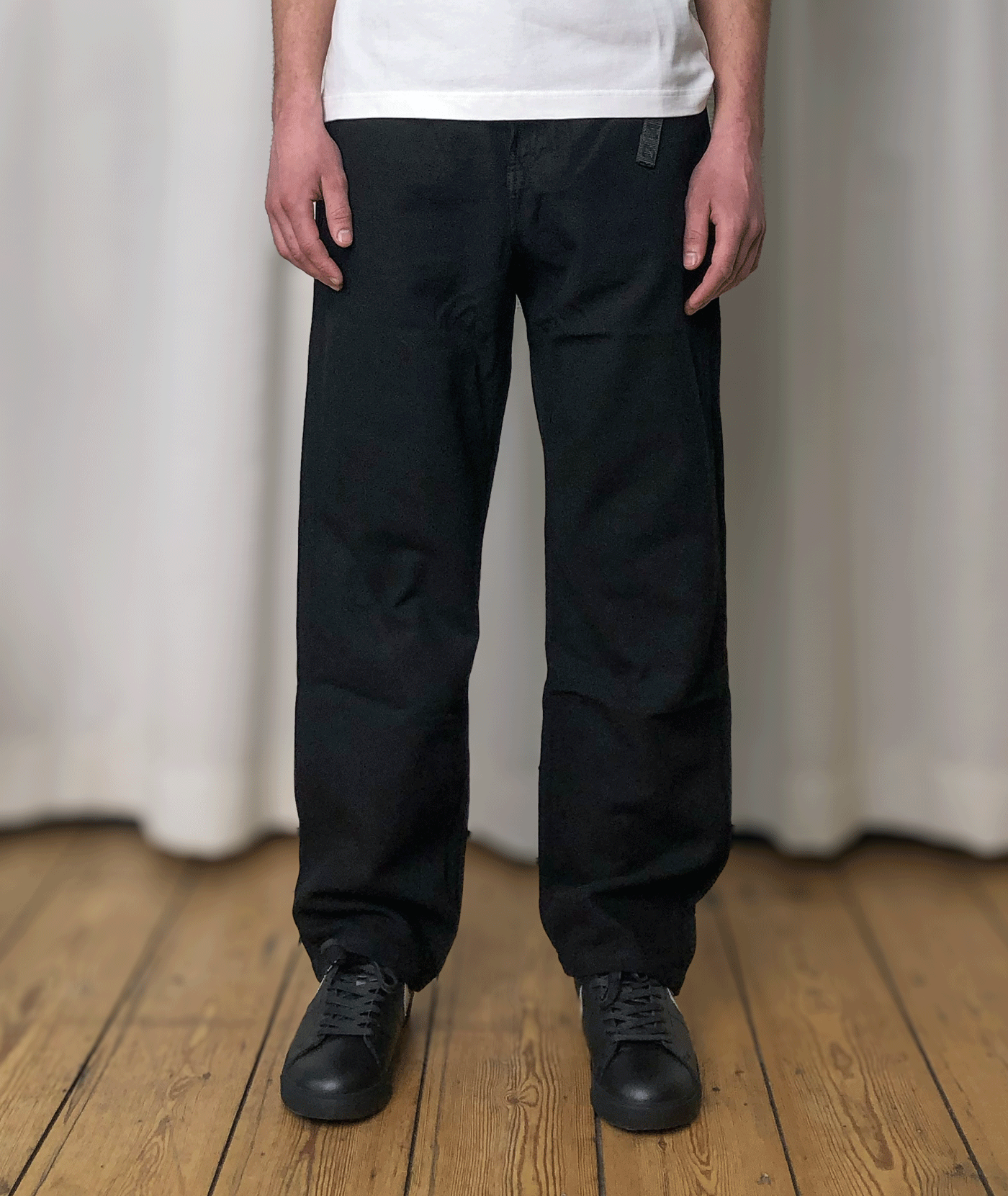 Oblique Belted Pant Black