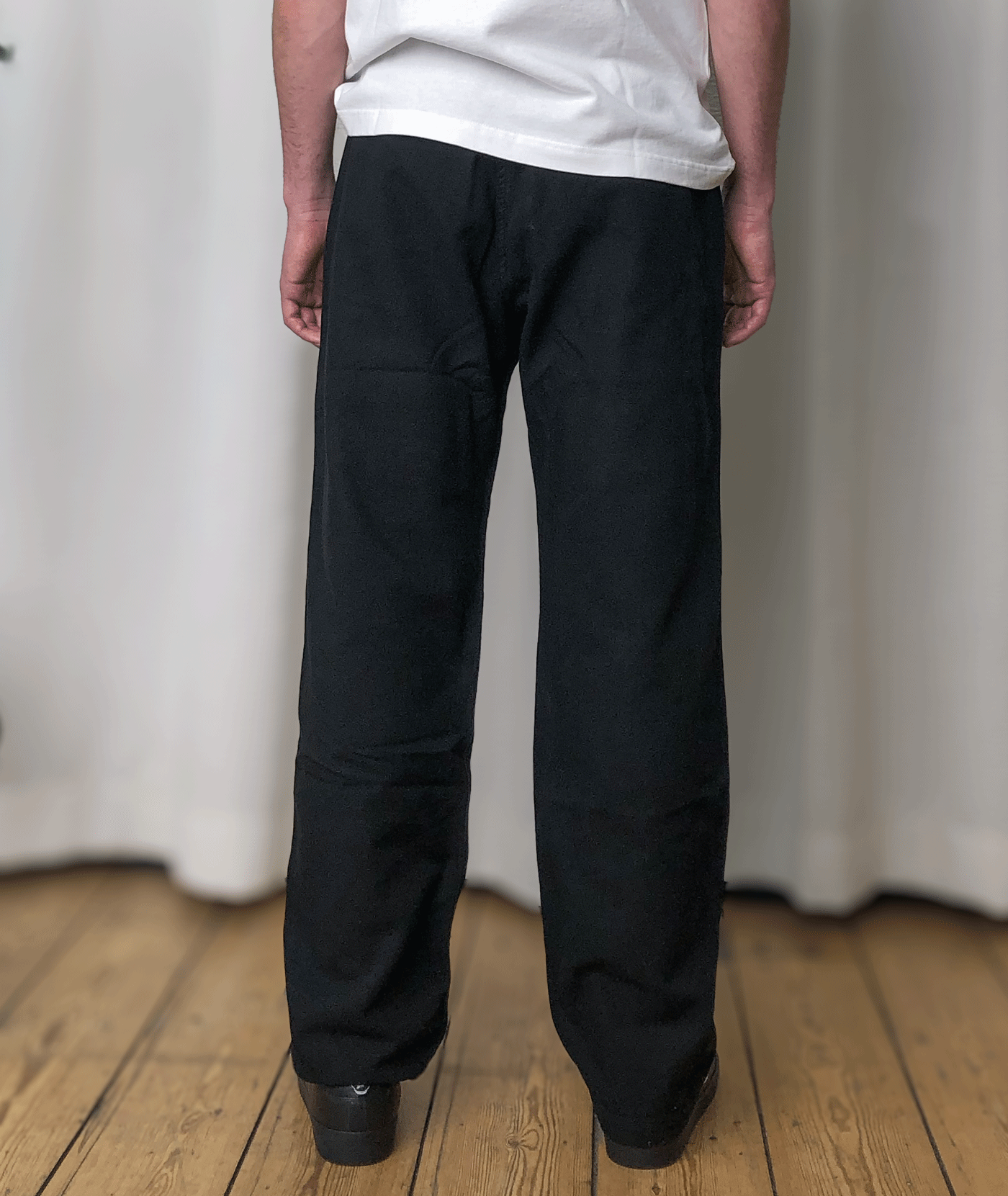 Oblique Belted Pant Black