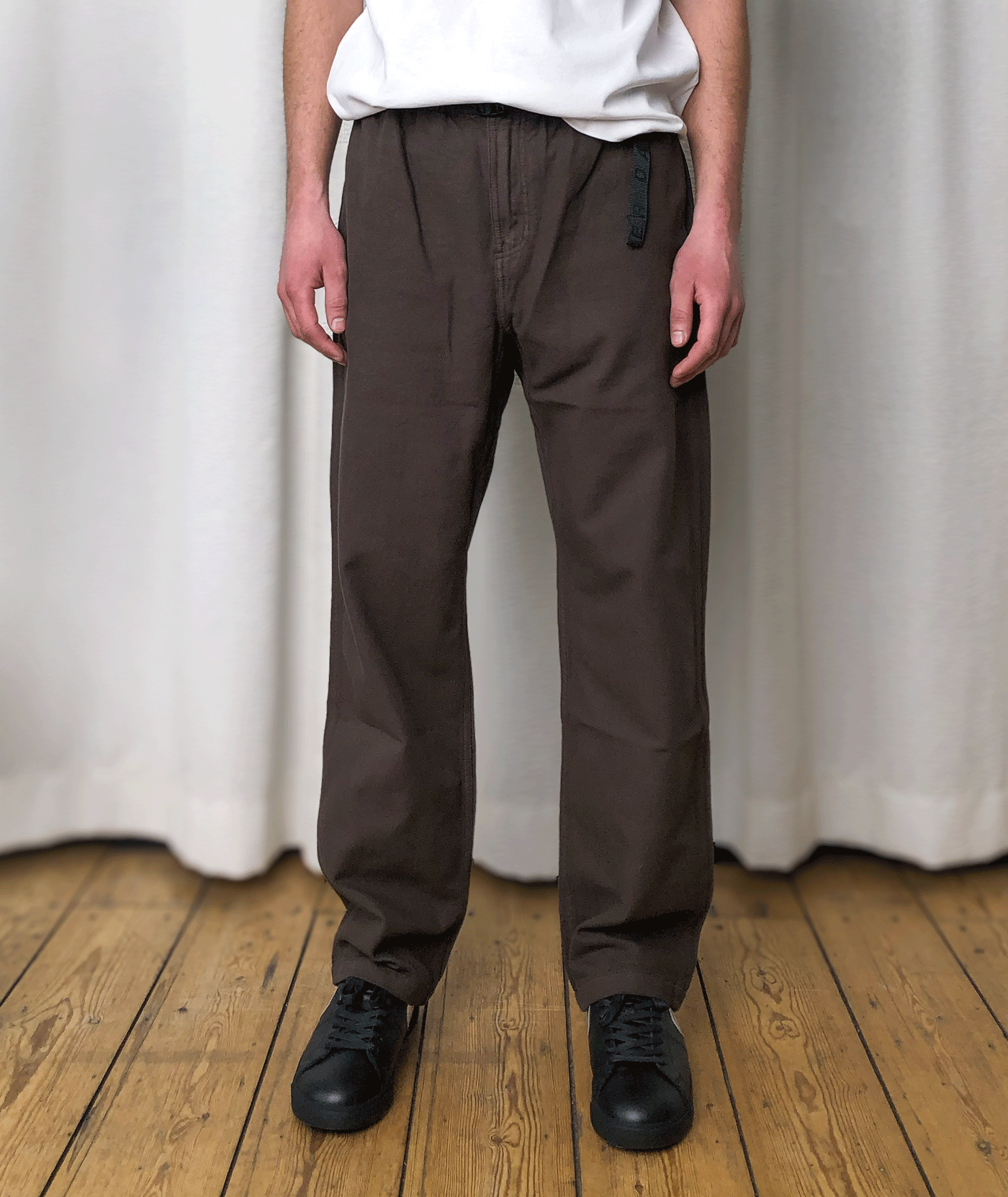 Oblique Belted Pant Brown