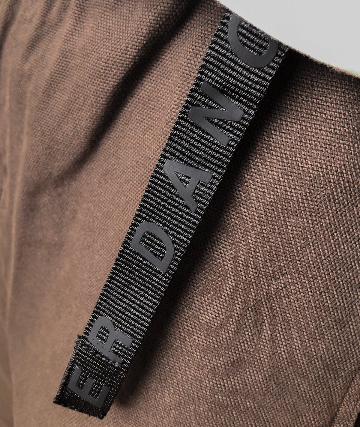 Oblique Belted Pant Brown