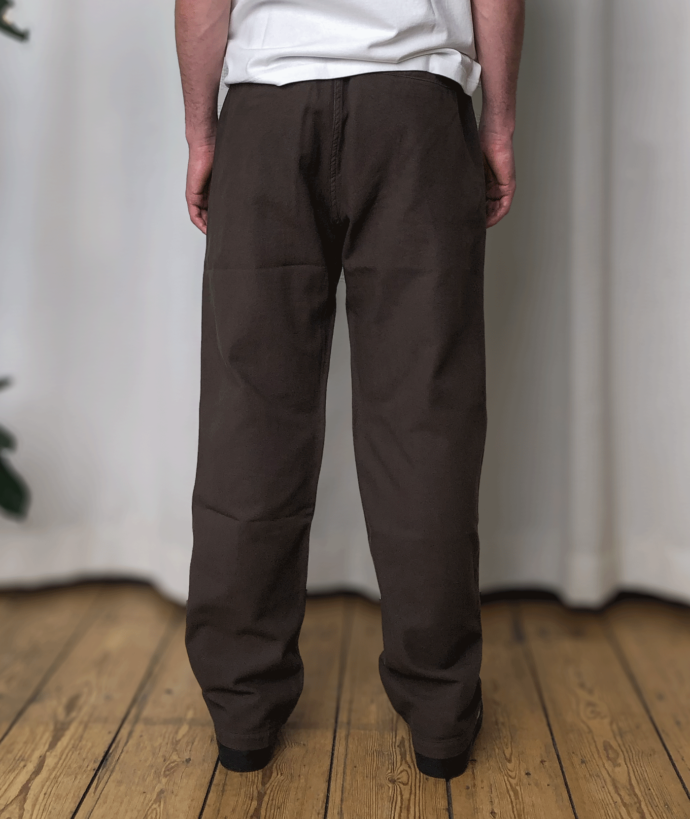 Oblique Belted Pant Brown