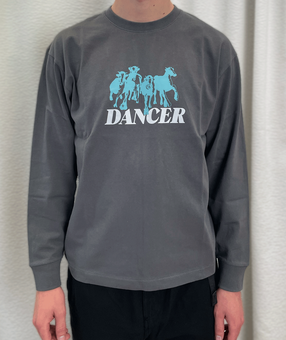 Step Aside LS Tee Charcoal