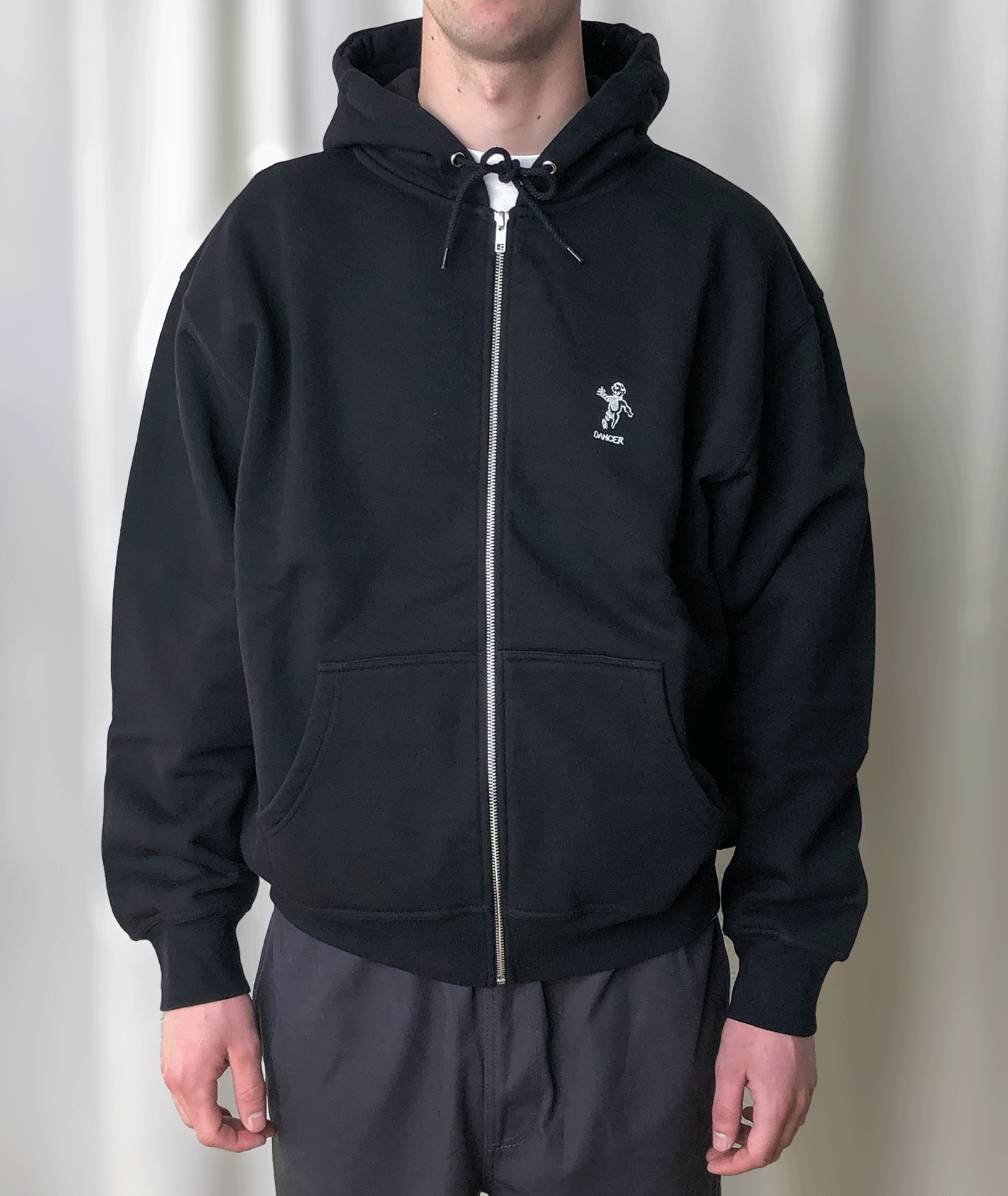 OG Logo Zip Hood Black