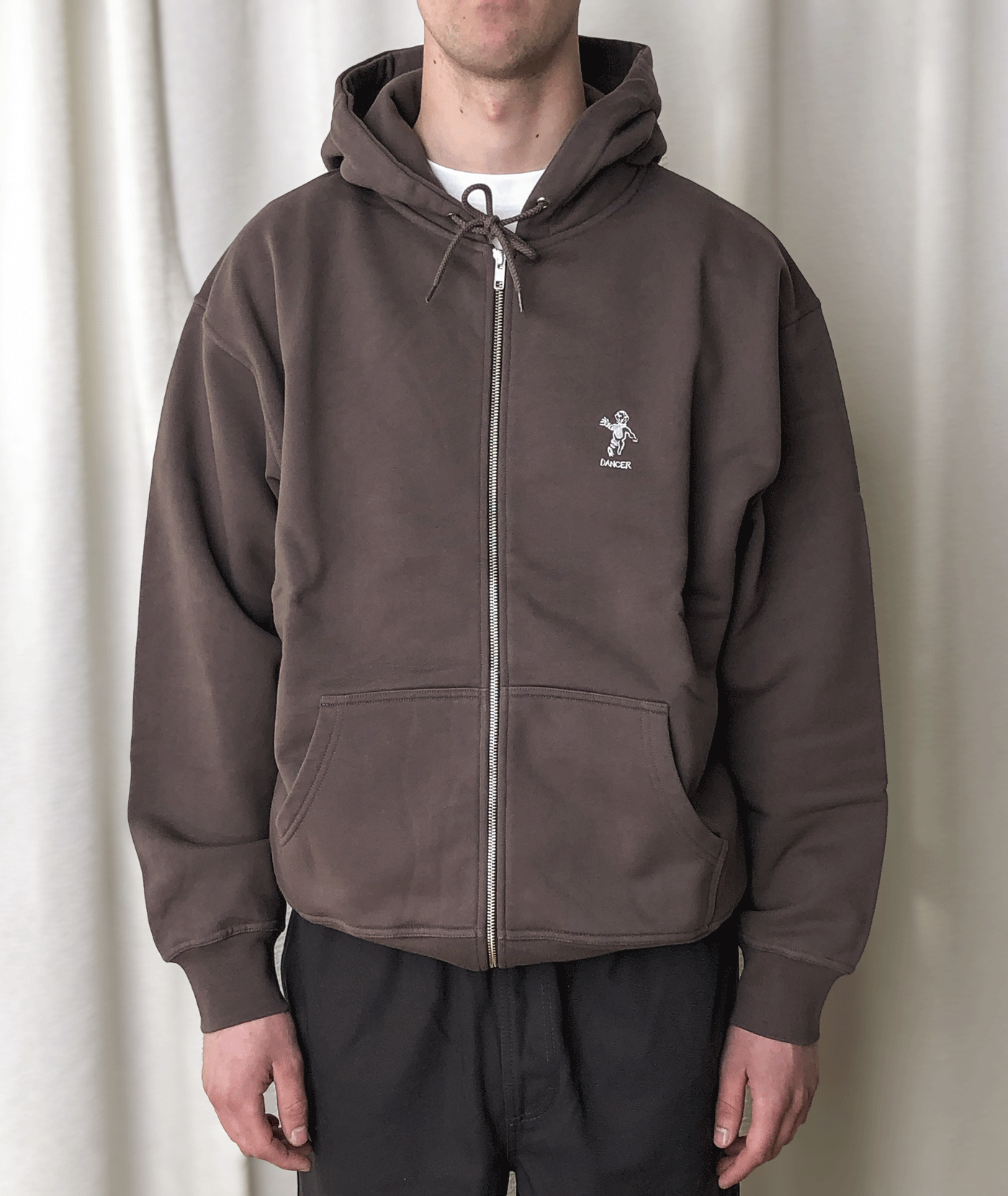 OG Logo Zip Hood Brown