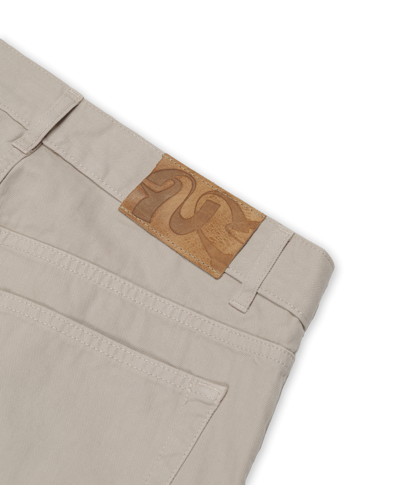 Five Pocket Pant Oyster Grey