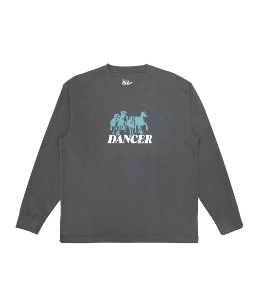 Step Aside LS Tee Charcoal