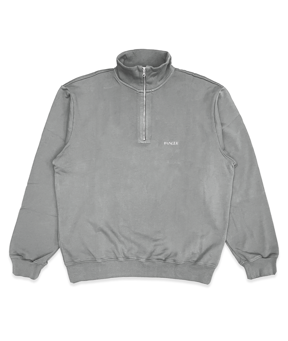 Half Zip Sweatshirt Grey