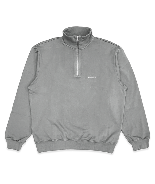 Half Zip Sweatshirt Grey