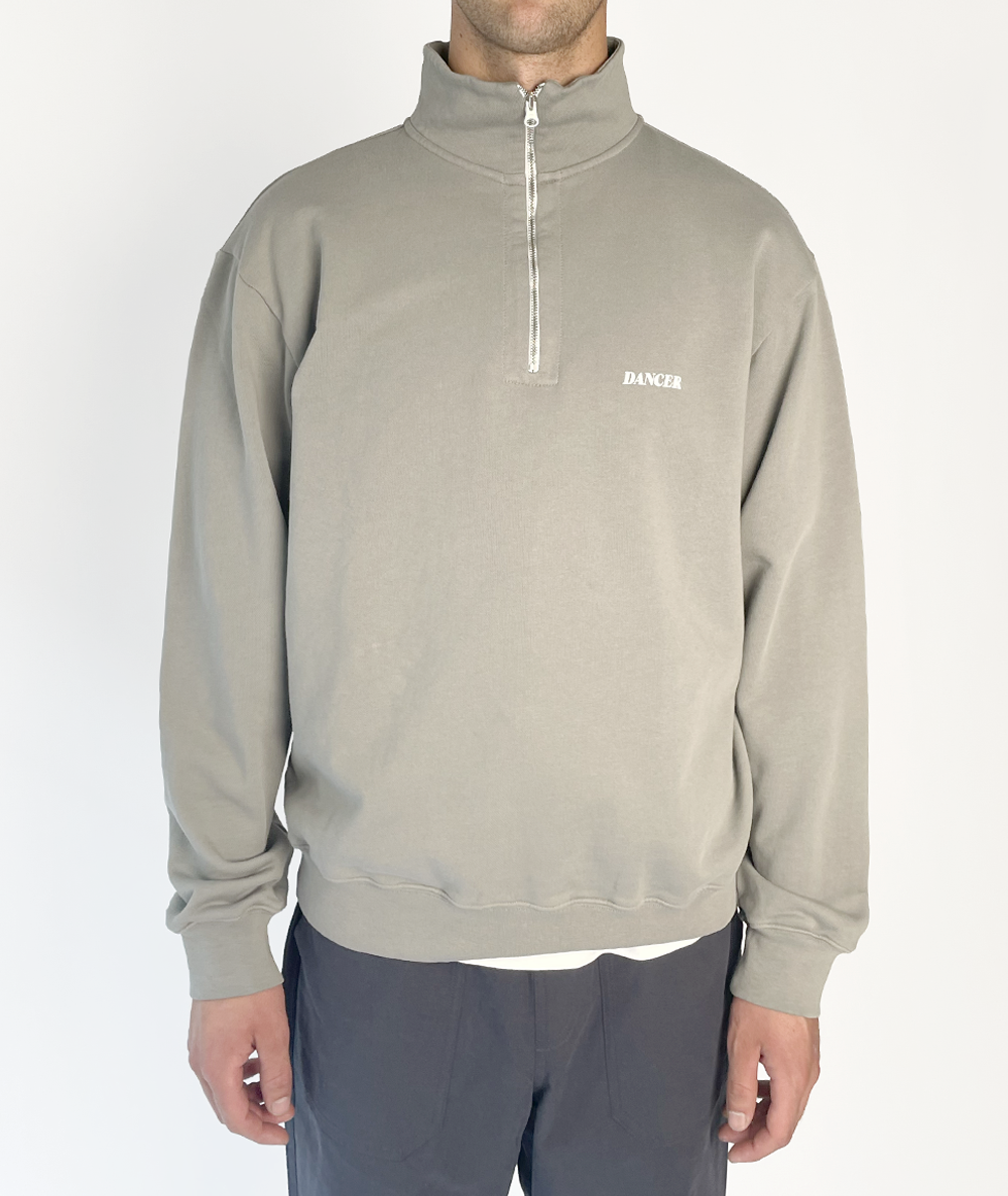 Half Zip Sweatshirt Grey