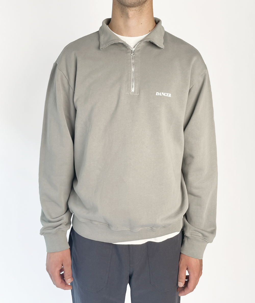 Half Zip Sweatshirt Grey