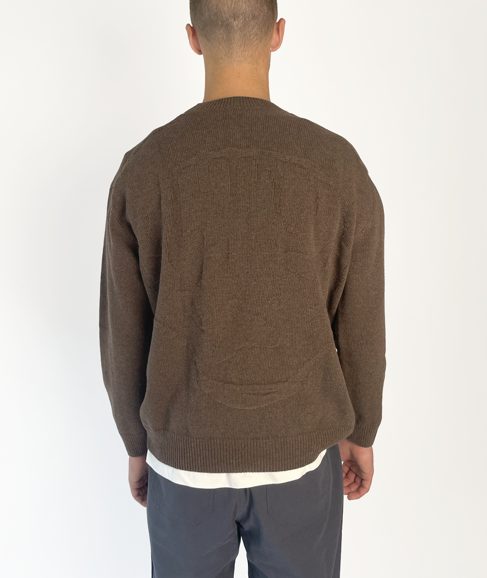 Inside Out Head Knit Brown