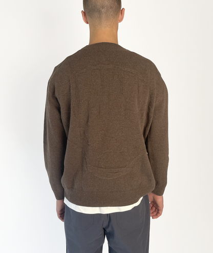 Inside Out Head Knit Brown