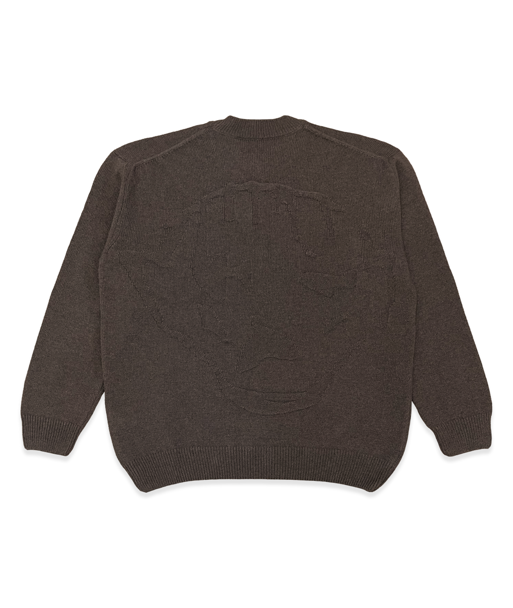 Inside Out Head Knit Brown