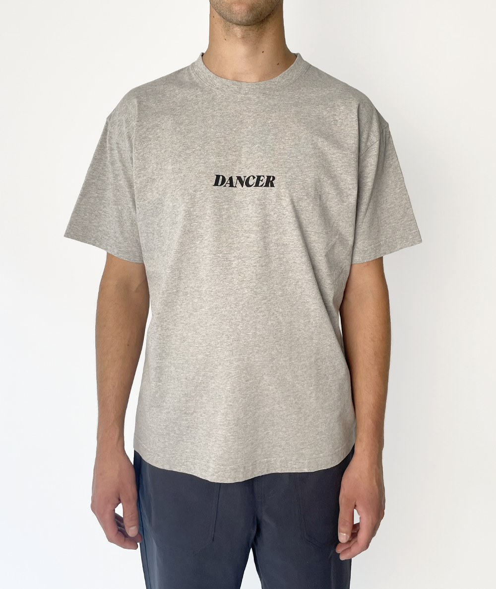 Italic Tee Heather Grey
