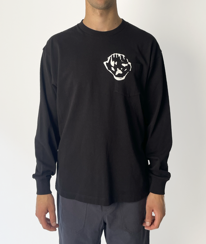Pocket Head LS Tee Black