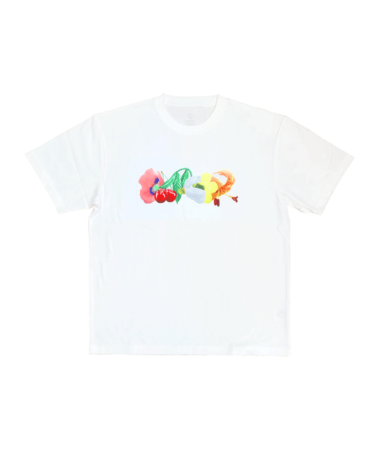 Glam Flowers Tee White