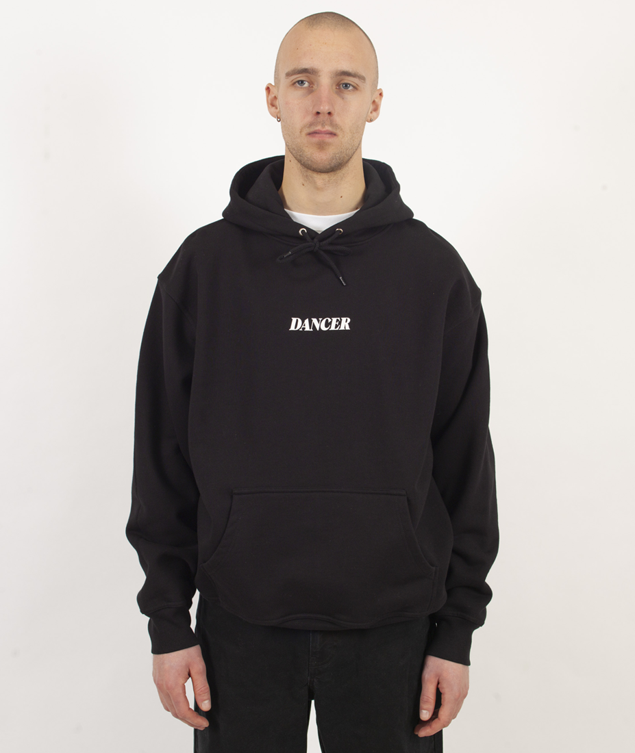 Italic Hoodie Black
