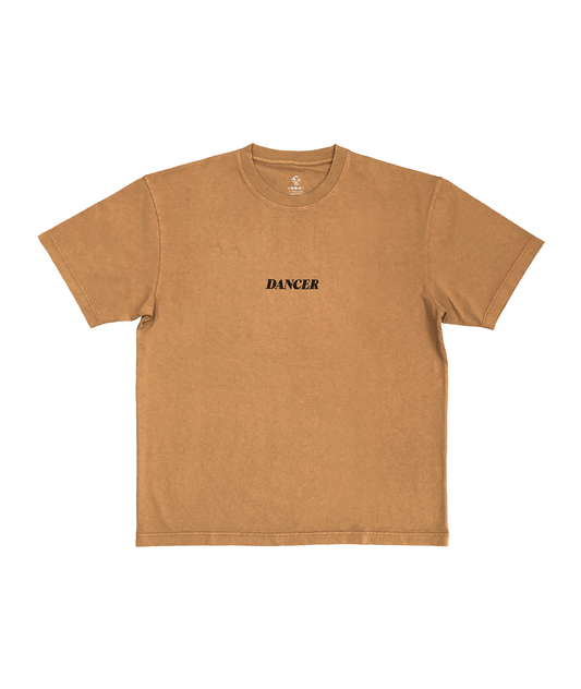 Italic Tee Golden Brown