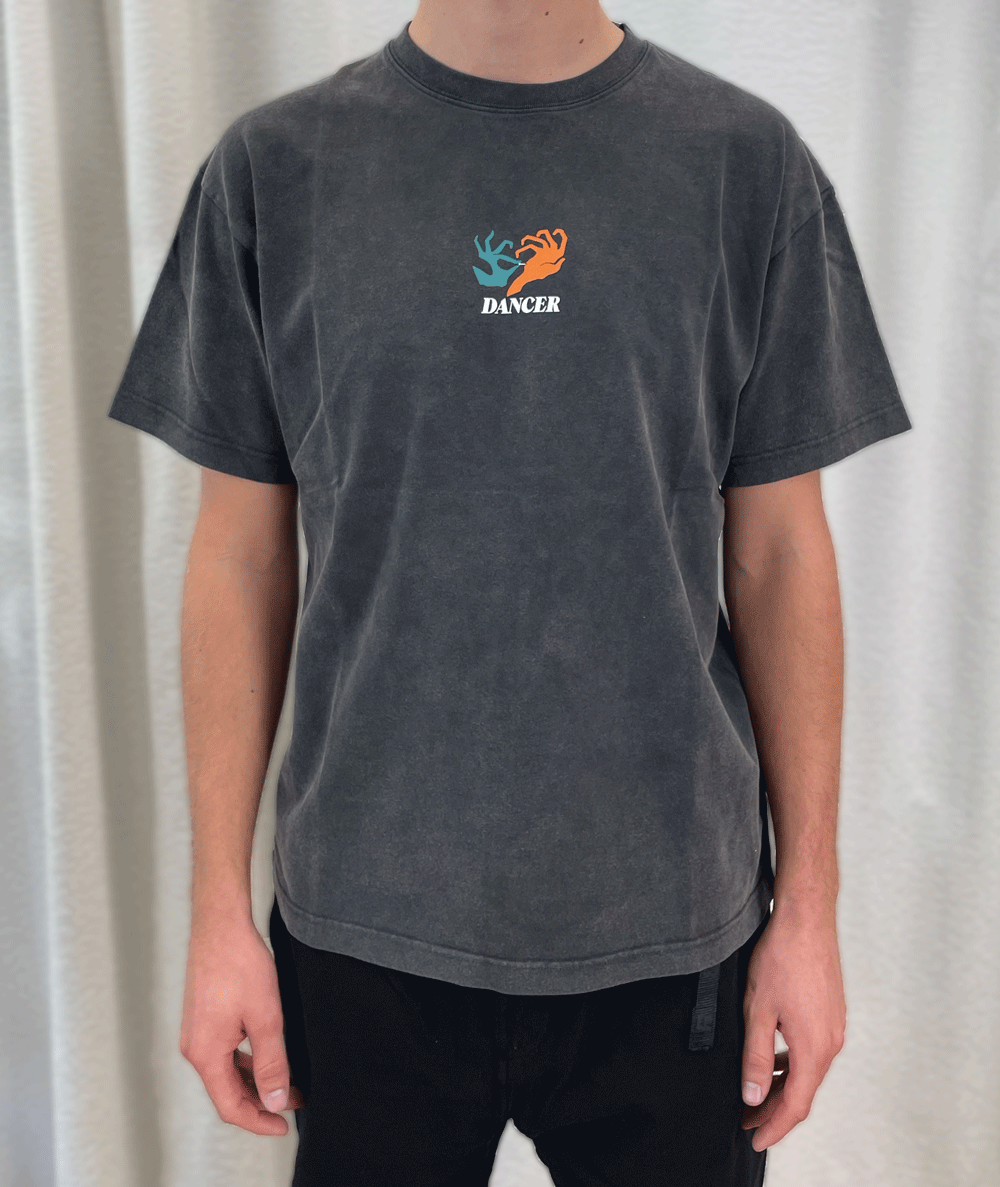 Nail Tee Washed Black
