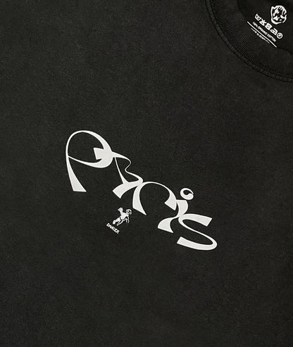 Paris Tee Washed Black