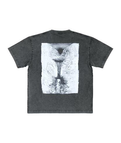 Waterfall tee Washed Black