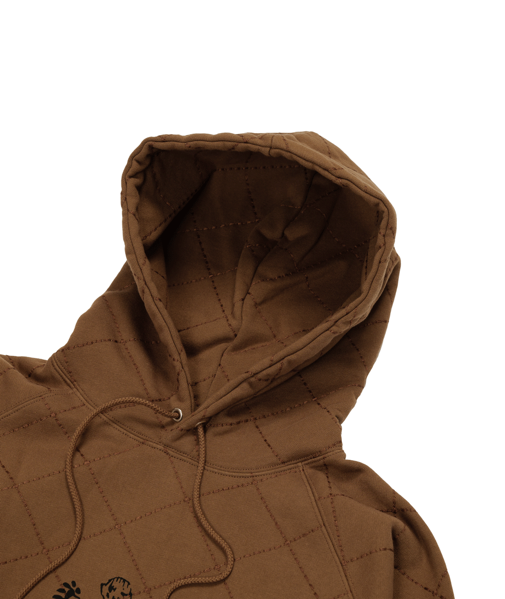 OG Diamond Stitch Hoodie Brown