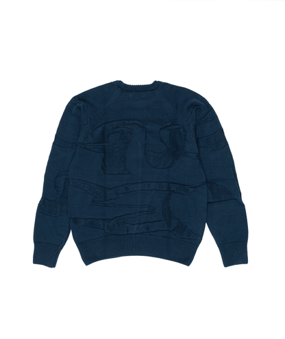 Triple Logo Knit Navy