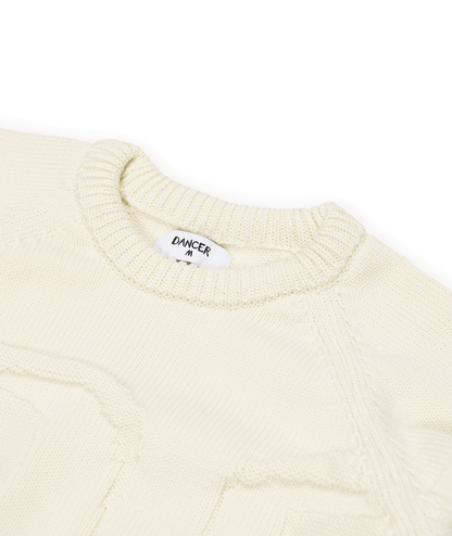 Triple Logo Knit Natural