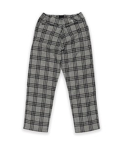 Belted Simple Pant Black Check