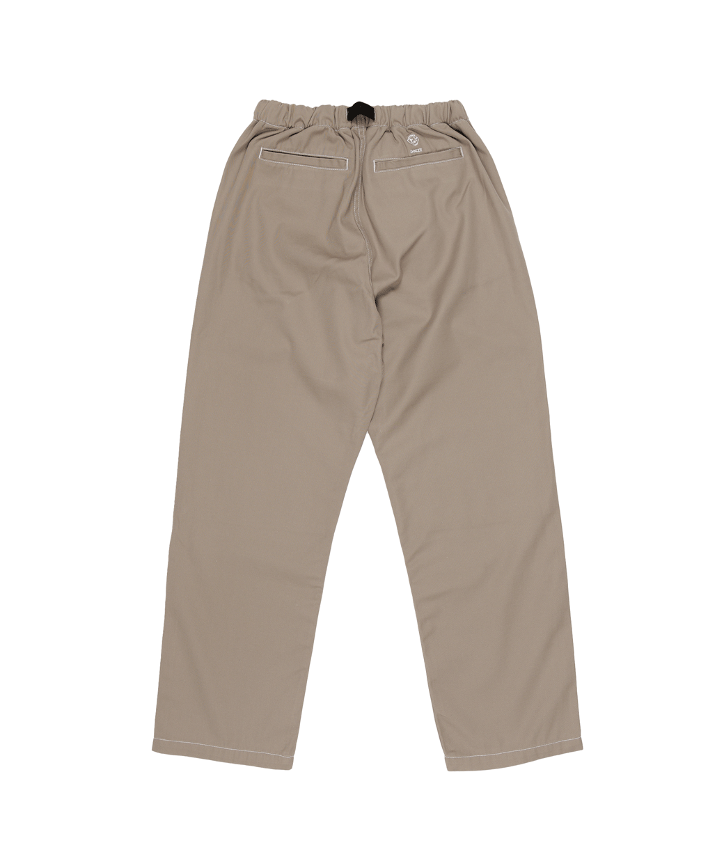 Belted Simple Knee Pant Khaki