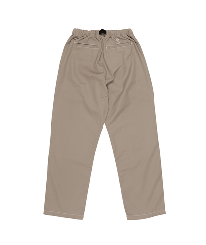 Belted Simple Knee Pant Khaki