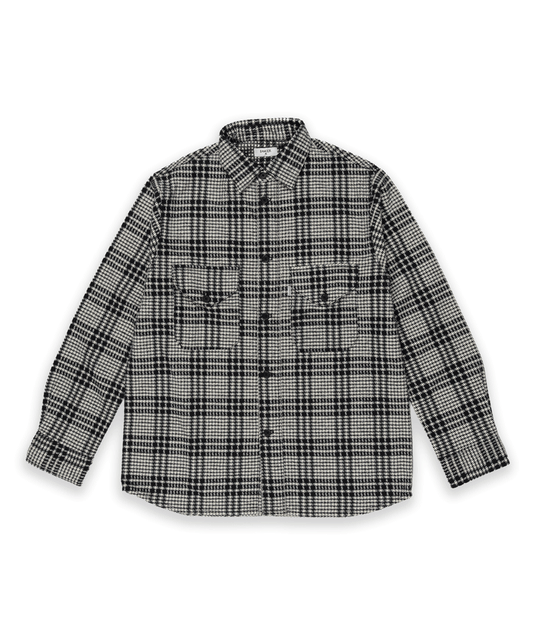 Double Pocket Shirt Black Check