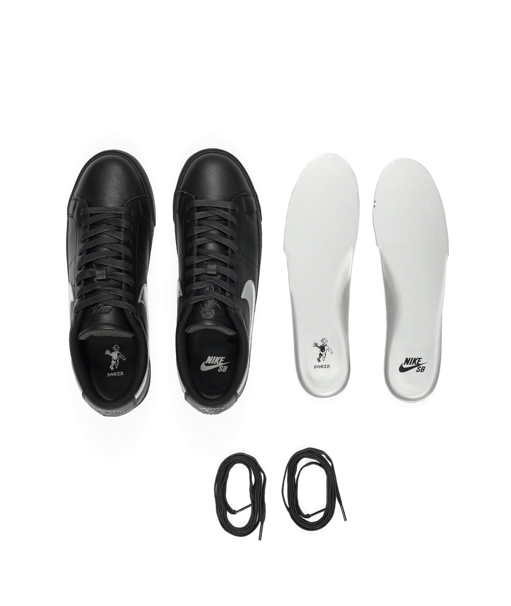 DANCER Nike SB QS Blazer Low Black/Mirror DANCER Nike SB QS Blazer Low Black/Mirror