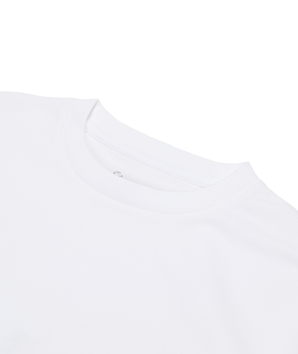 "Blank" LS Tee White