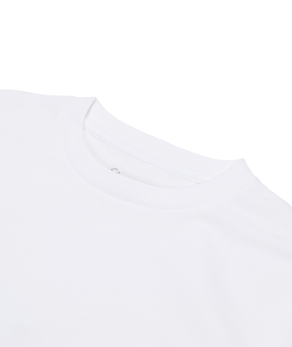 "Blank" LS Tee White