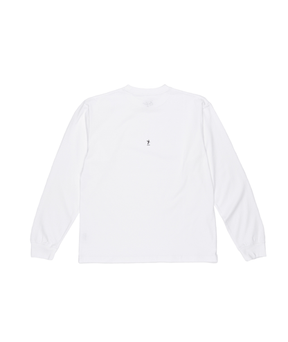 "Blank" LS Tee White