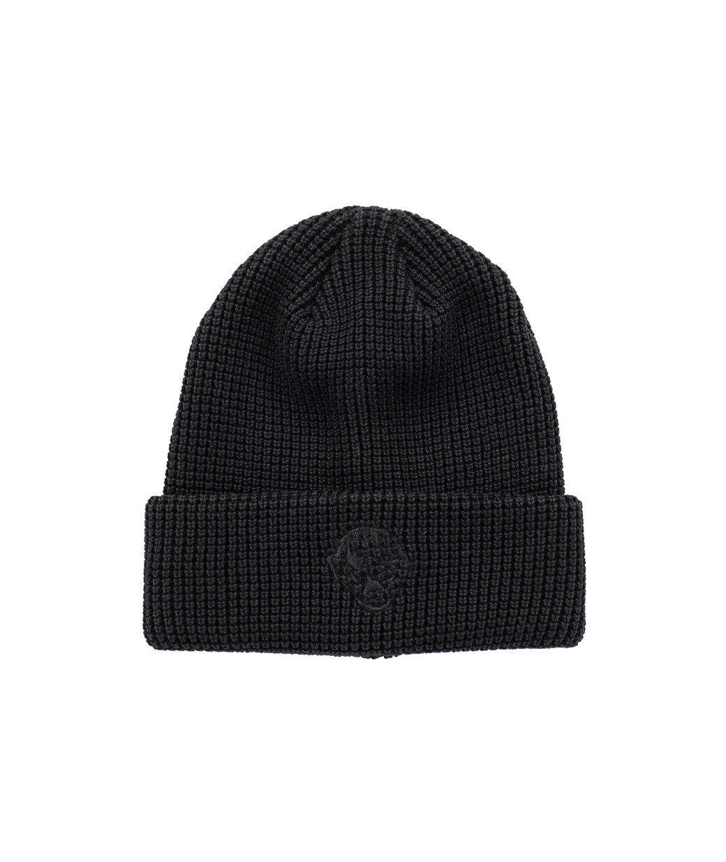 Waffle Cotton Beanie Black