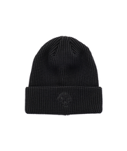 Load image into Gallery viewer, Waffle Cotton Beanie Black