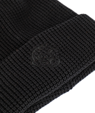 Load image into Gallery viewer, Waffle Cotton Beanie Black