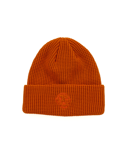 Waffle Cotton Beanie Burnt Orange