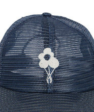 Load image into Gallery viewer, Mesh Flower Cap Navy