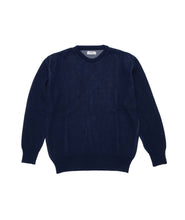 Load image into Gallery viewer, Elbow Logo Crew Knit Navy