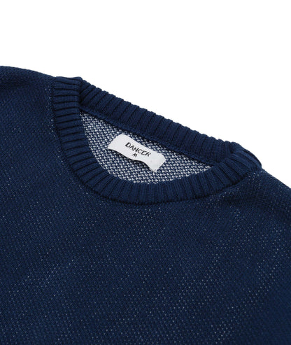 Elbow Logo Crew Knit Navy