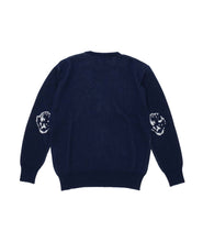 Load image into Gallery viewer, Elbow Logo Crew Knit Navy