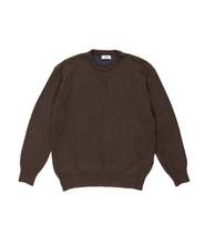 Load image into Gallery viewer, Elbow Logo Crew Knit Brown